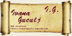 Ivana Guculj vizit kartica